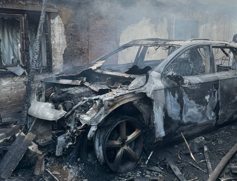 Підірвана автівка судді Ломейка