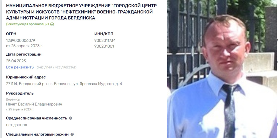 Директор Центру культури та мистетцв Василь Нечет обрав лишитися на своїй посаді за окупантів