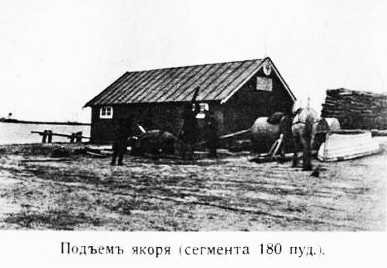 Подъем якоря в Бердянском порту 1905 год