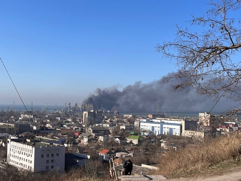 Порт у Бердянську 24 березня. 