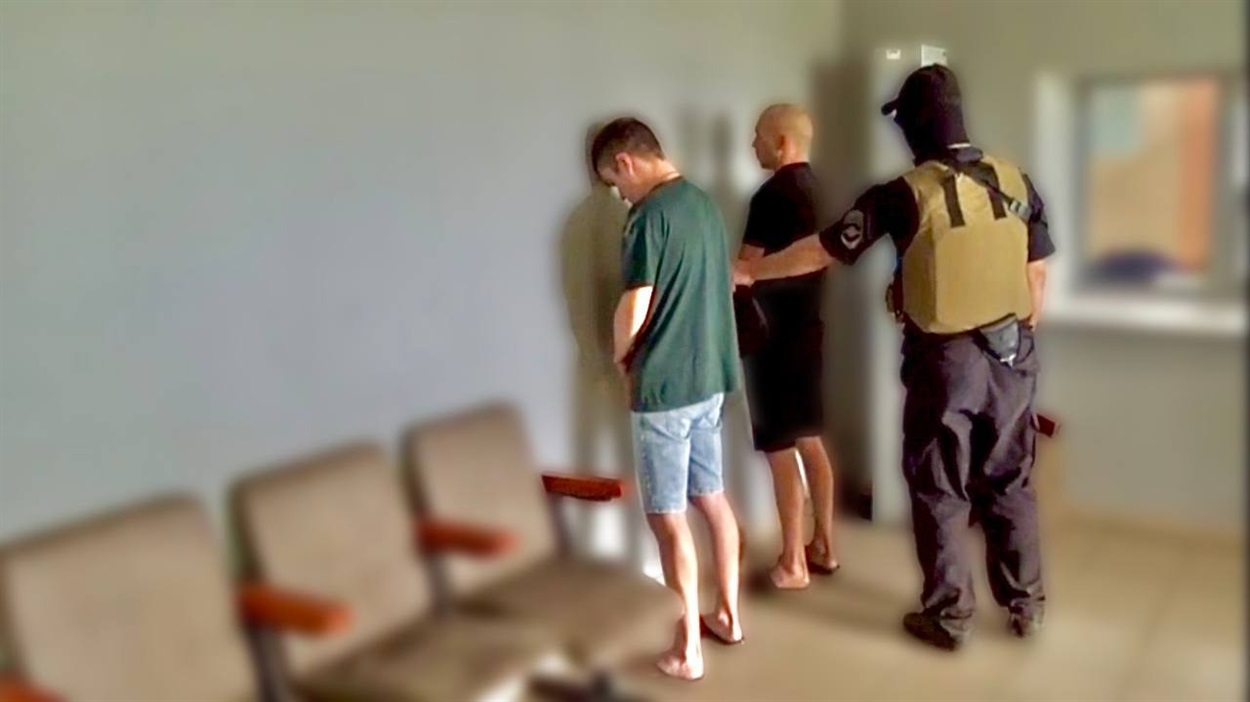 Стопкадр з відео, опублікованого окупантами