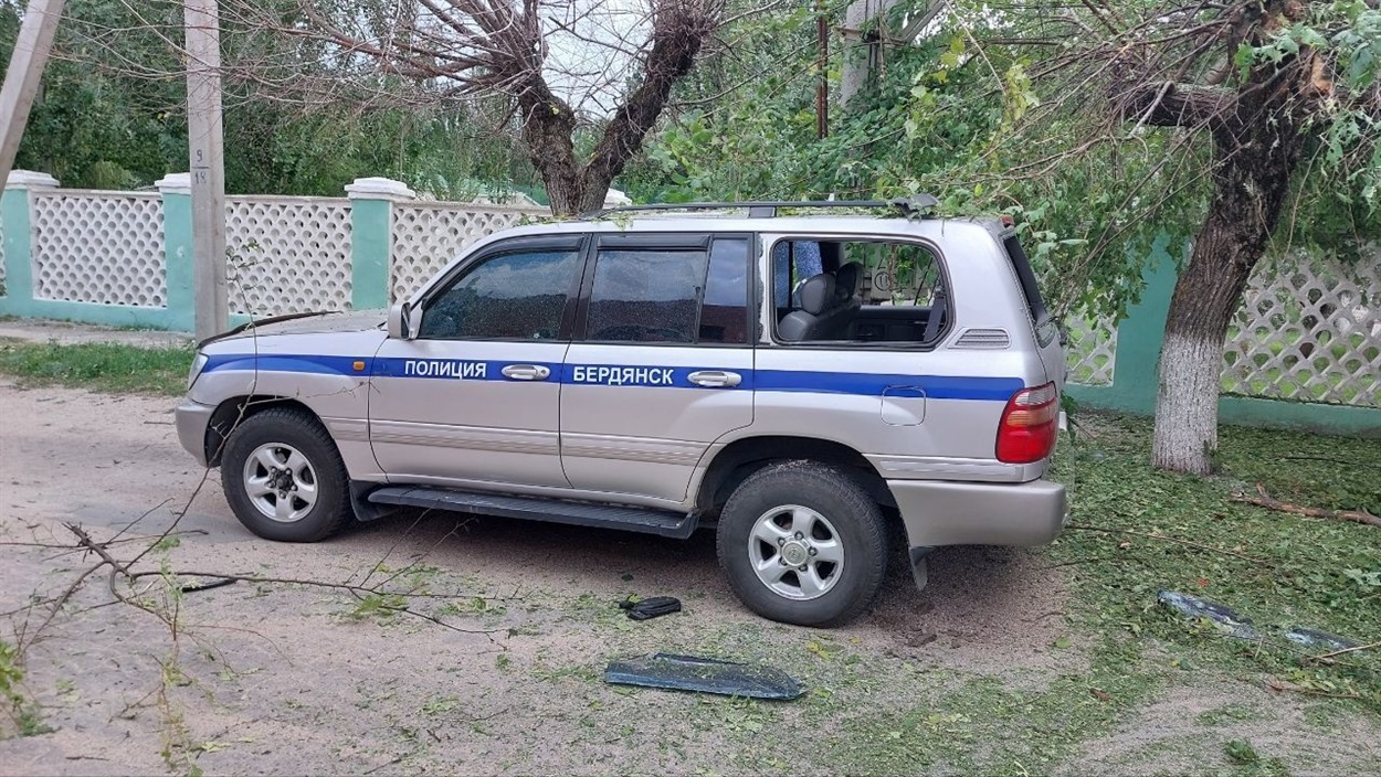 Машина заступника начальника окупаційної поліції