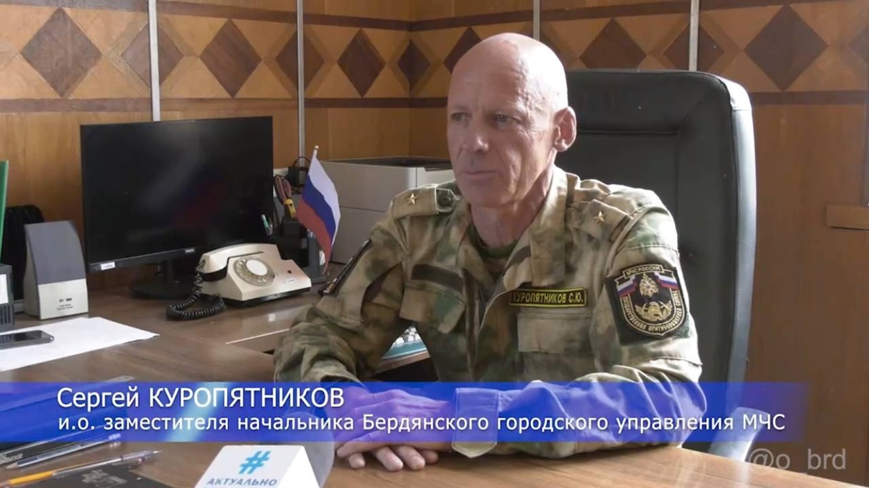 Колишній працівник Бердянського МВ ДСНС Сергій Куропятников, який воював у складі терористичних угрупувань ЛДНР