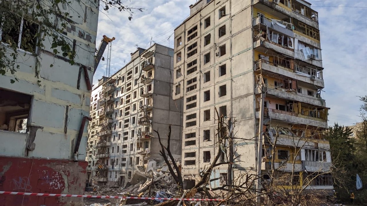 Наслідки ракетного удару по Запоріжжю