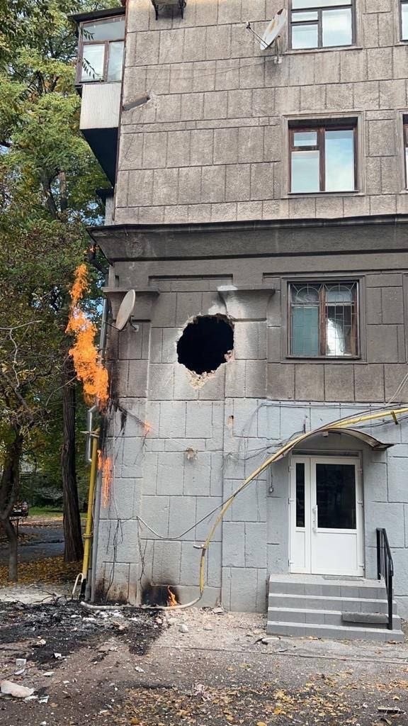 Наслідки ворожого обстрілу Запоріжжя 21 жовтня