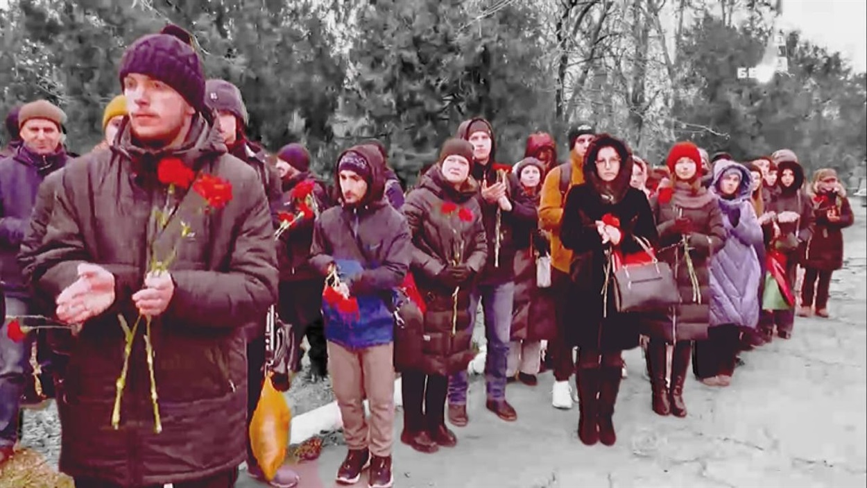Мтинг до дня так званого дня невідомого солдата у Бердянську
