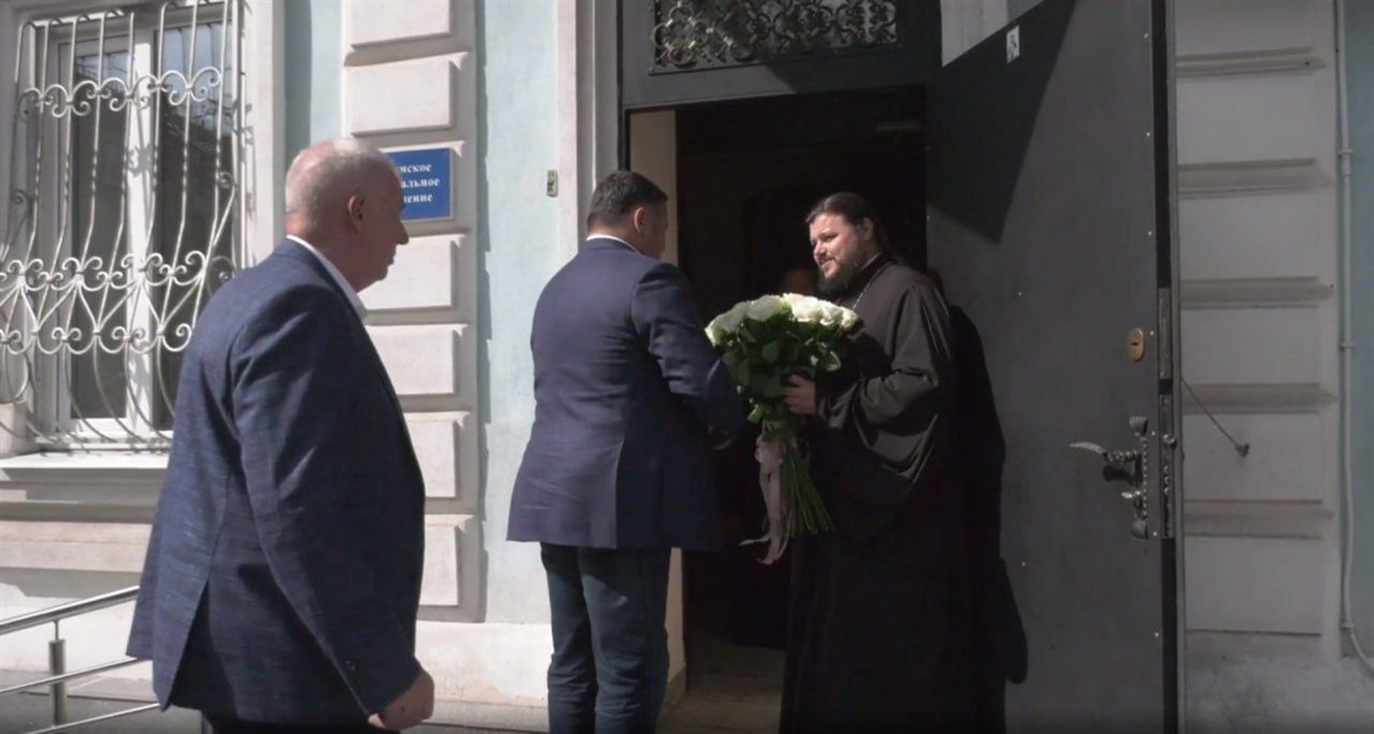 Візит то Митрополита Єфрема гауляйтера Сауленко та губернатора Тверської області рф