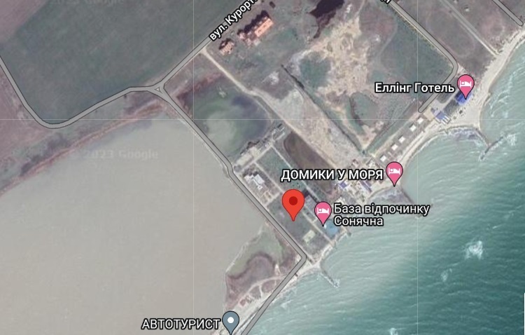 Місце влучання на Google Maps
