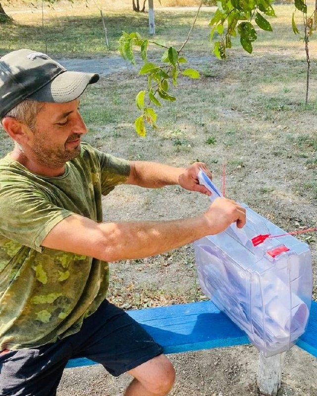 Дострокове голосування за місцем проживання в окупованих населених пунктах Запорізької області проходить просто на вулиці