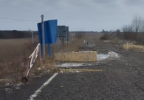 Зелений коридор на підході до української сторони кордону