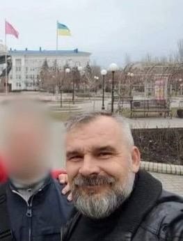 Фото з повідомлення про затримання Віктора Бондаренко та членів його родини в квітні 2022 року