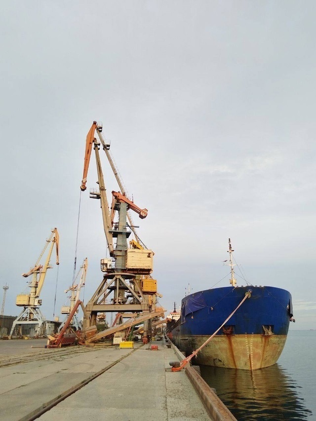 Причал Бердянського морського порту в липні 2024 року