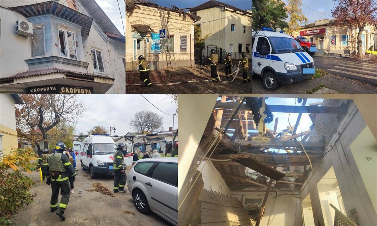 Гауляйтер Балицький опублікував фото наслідків роботи ППО окупантів: пошкоджені будинки знаходяться на проспекті Західному та поблизу порту.