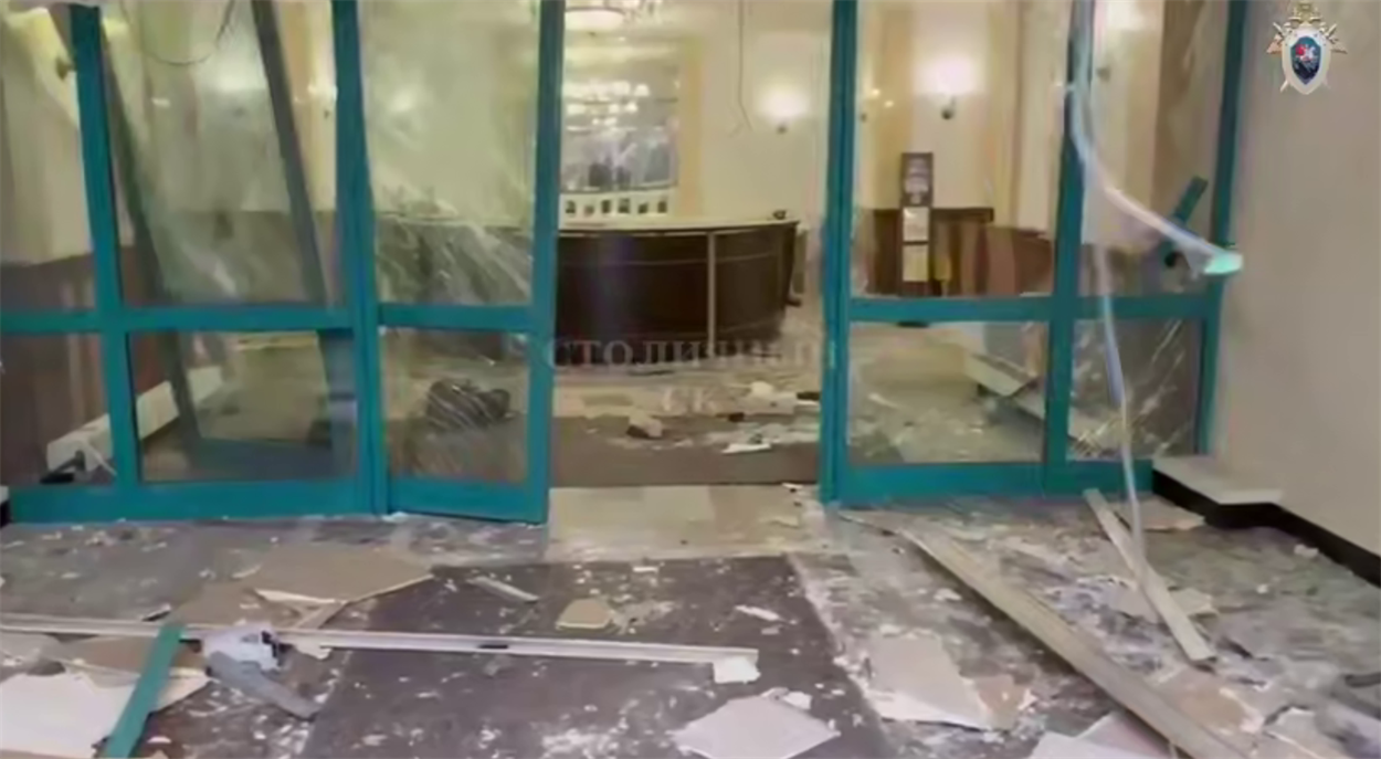 Стопкадр з відео з місця вибуху