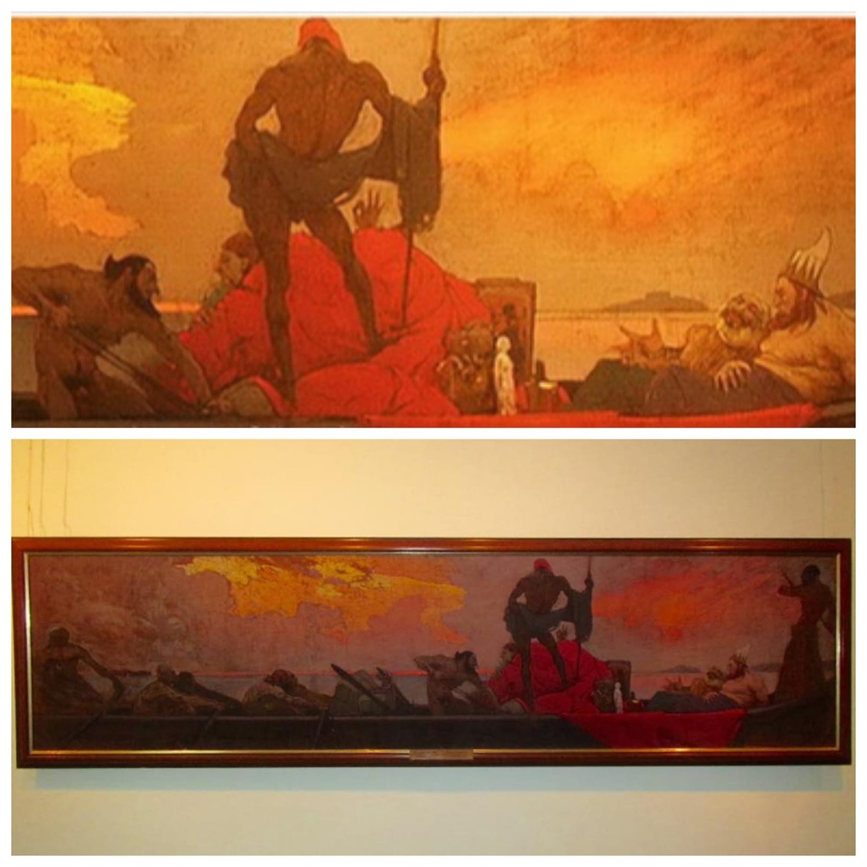 М'ясоїдов Іван Григорович, "Венеційські купці-розбійники", 1909 р. Полотно, олія. Наразі зникла з експозиції